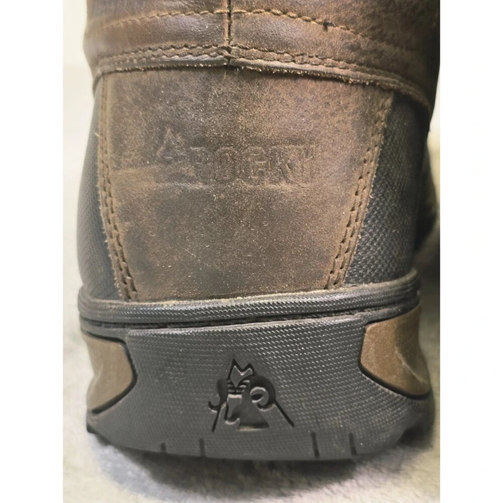 Rocky 6" Work Boots Mens 9.5 Brown Safety Toe Slip Resistant F2413-11 - Picture 11 of 16
